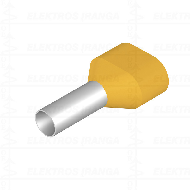 H6,0/23D ZH GE antgaliai izoliuoti 6mm2 L12, dvigubi, geltoni, 100vnt. DIN