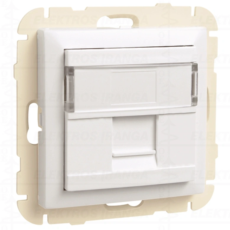 RJ45 rėmelis 1 vt. baltas Efapel Logus 90