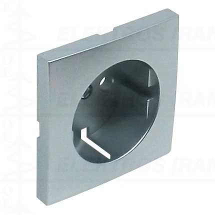 Kištukinio lizdo su įž. dangtelis, aliuminio sp. Efapel LOGUS 90