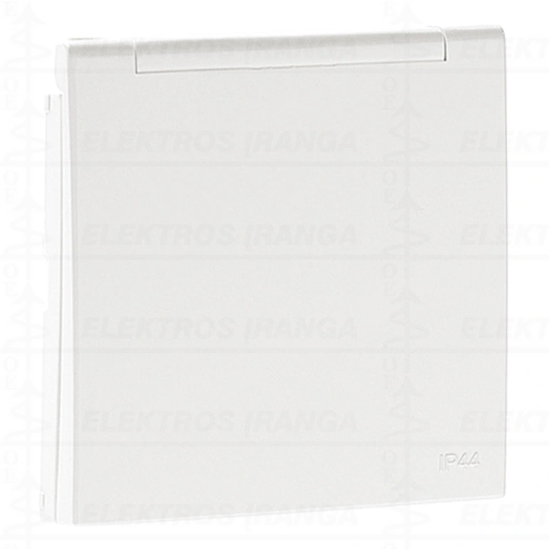 Kištukinio lizdo su įž. IP44 dangtelis, baltas Efapel LOGUS 90