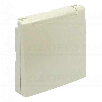 Kištukinio lizdo su įž. IP44 dangtelis, perlo sp. Efapel LOGUS 90