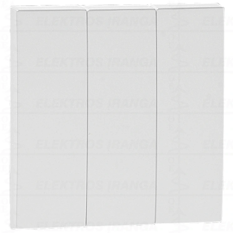 Klavišas 3 kl. jungikliui, baltas Efapel Logus 90