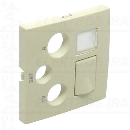 ** Dangtelis R-TV-SAT-RJ45 lizdui, dr. kaulo Efapel LOGUS 90