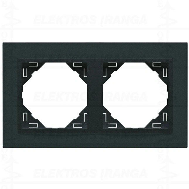 2 vt. rėmelis Animato pilkas/pilkas Efapel LOGUS 90