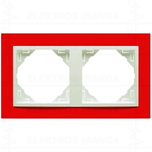 2 vt. rėmelis Raudona/ICE Efapel Logus 90
