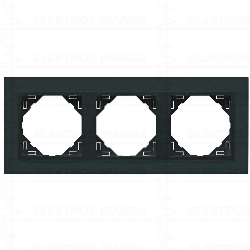 3 vt. rėmelis Animato pilkas/pilkas Efapel Logus 90