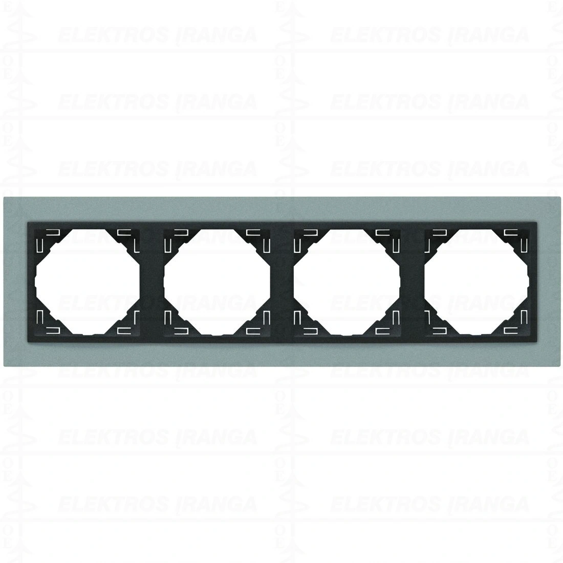 4 vt. aliuminis/pilka sp. rėmelis Efapel LOGUS 90