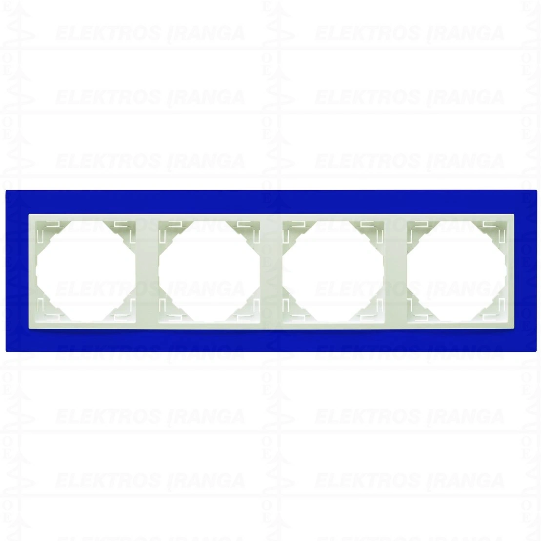4 vt. rėmelis Mėlyna/Ledo Efapel Logus90