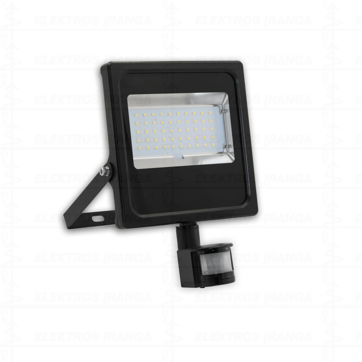 Prožektorius LED 20W su JUDESIO davikliu, 2000Lm 840K IP65 juodas 30 000val. GE Tungsram FLYP