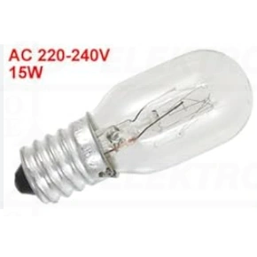Lempa kaitr. šaldytuvams 15W 240V E14x17 T25A SES 1000val vakuuminė, TU 15P1/CL E14 230-240VGE FRID OEM NT INN