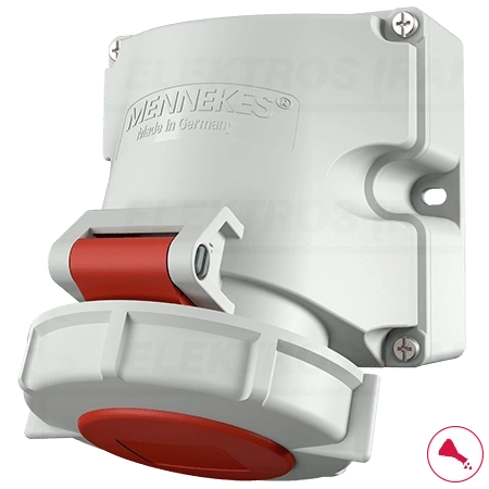 Lizdas 16A 5P 6H400 IP67/virštinkinis (senas kodas 1200)