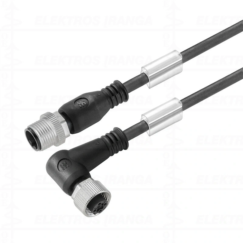 *** SAIL-M12GM12W-4-3.0U M12/M12, 4 polių, 3m, kamp. PUR