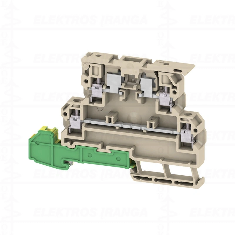 KDKS 1/PE/35 DB Saugiklinė atjungiama rinklė 2A +PE vienas pajungimas