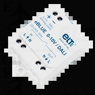 Reguliatorius apšvietimui, belaidis eBLUE DALI bus-VDC 9-12V, arba 0-10V, BLE bluetooth, IN-230VAC, +1NO kontaktas max Ith=0,6A suderinamas su CASAMBI