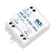 Reguliatorius apšvietimui, belaidis eBLUE DALI bus-VDC 9-12V, arba 0-10V, BLE bluetooth, IN-230VAC, +1NO kontaktas max Ith=0,6A suderinamas su CASAMBI