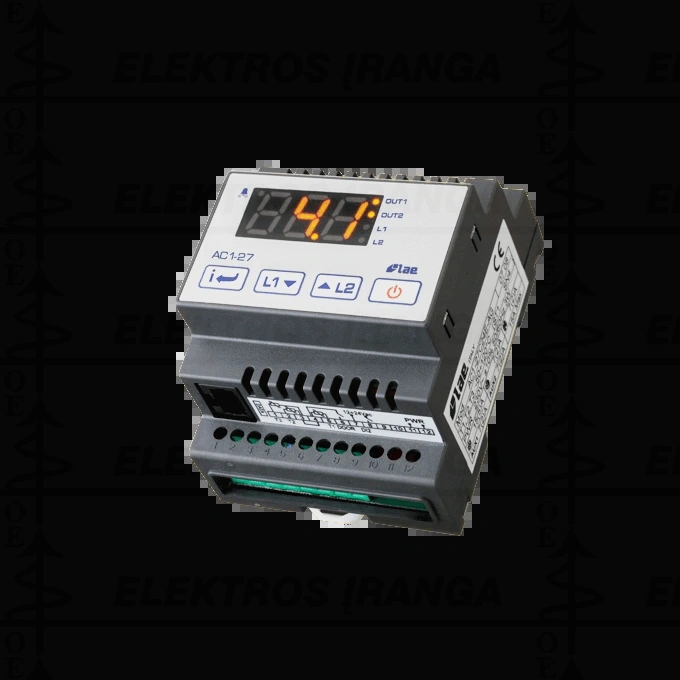 AC1-27PS2RE-B Temperatūros reguliatorius Pt100, 2rel, RS485 230V modulinis