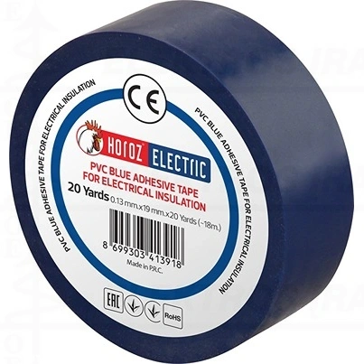 Mėlyna Soft-PVC-Film izoliacija lipni 19mm x 18m elektros instaliacijai
