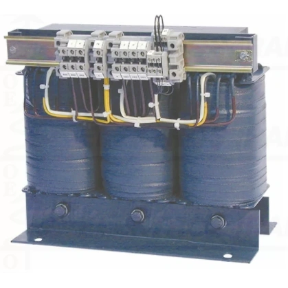 Skiriamasis izoliuojantis transformatorius medicininis DS0107/10000  10000 VA, 50…60 Hz, input 3 phase Y 400V, output 3 phase YN 230V