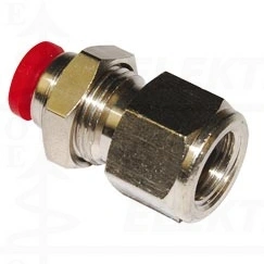 *** PNEUFIT C I-jungtis G3/8vid.-12, galima montuoti į panelę, su veržlėm