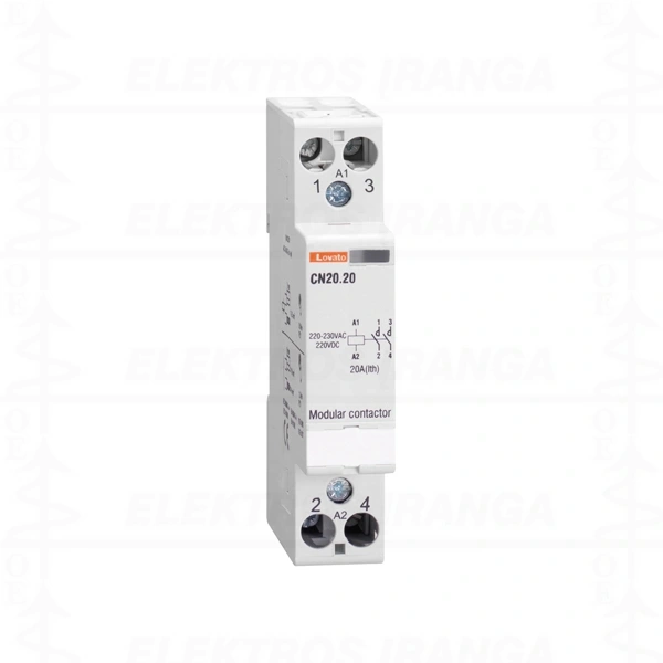 Mod. kontaktor. 1P/2P,1NO+1NC 20A AC1 230VAC