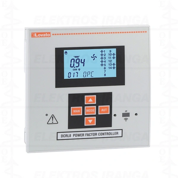 Reaktyvios galios valdiklis 8 žingsniai ( išplečiamas iki 14) 144x144mm
