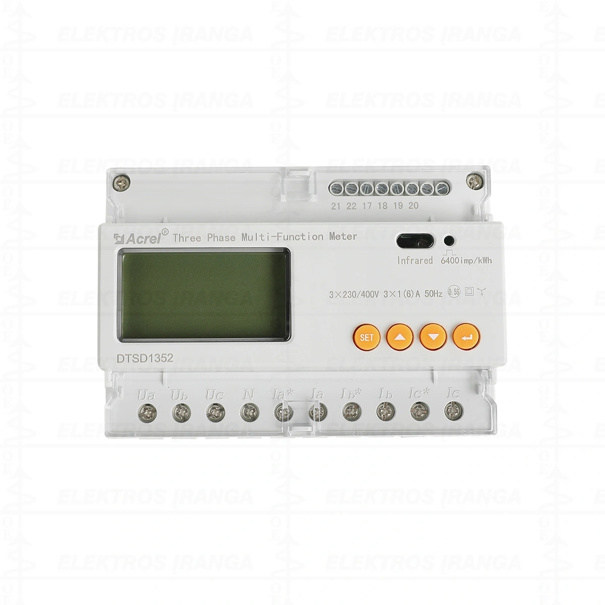 Sungrow OEM Smart Meter 3F 6A netiesioginio jungimo DTSD1352-C6A (reikia parinkti CT/5A), 7mod.
