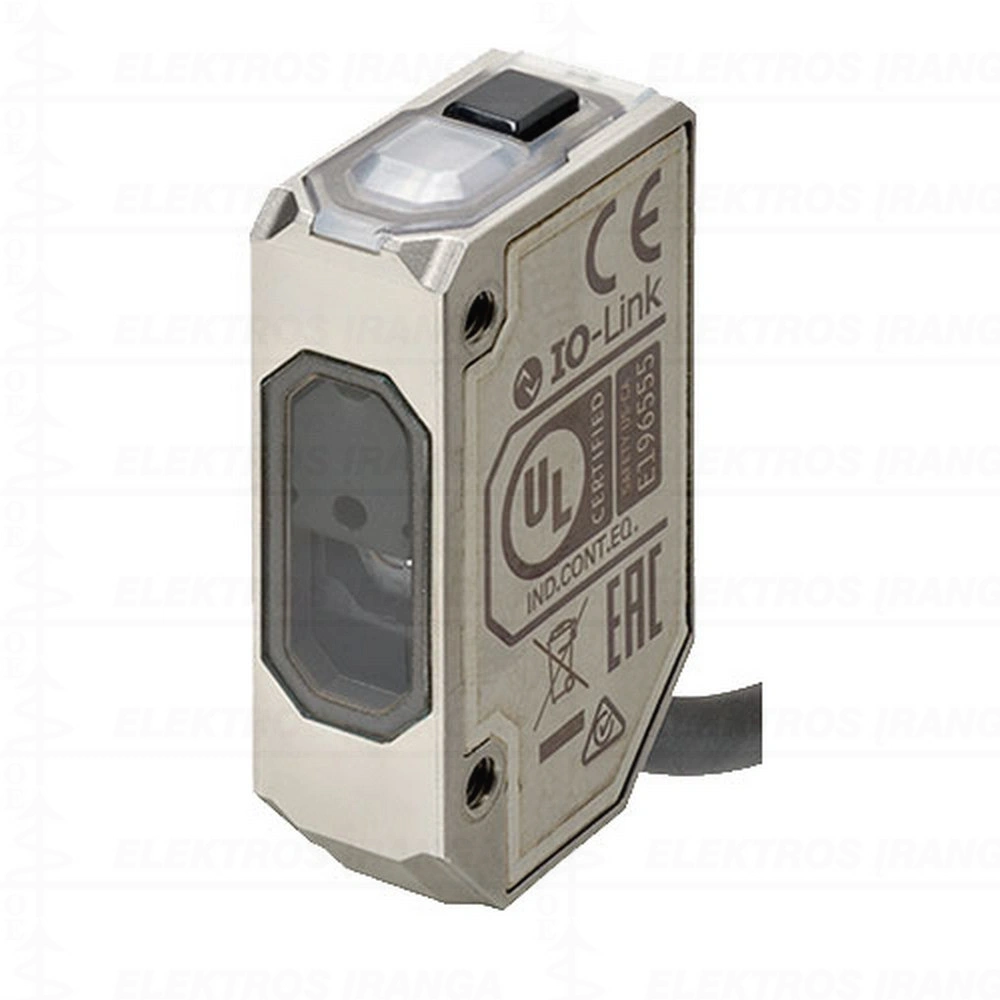 E3AS-F1000IMT 2M Fotojutiklis difuzinis TOF, 1000mm, ner. plienas, infrared lazeris, PNP L-On/Don, IO-Link Com3, 2m kabelis