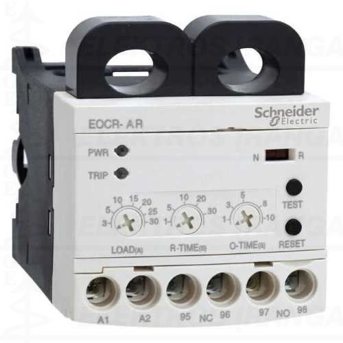 Elektroninė srovės relė su 2xCT variklių apsaugai 3F (1F) 3-60A. O-time 0-30s Autoreset 0-120s