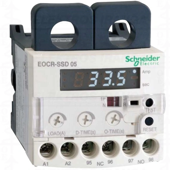 EOCR-SSD elektroninė srovės relė su 2xCT variklių apsaugai 3F (1F) 0,5..6A. su LED skaitmeniniu ekranu. Manual reset (išjungiant maitinimą)