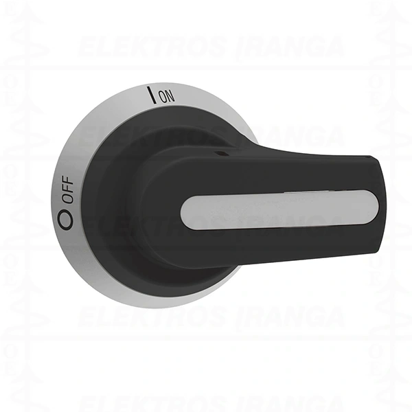 Rankena GE0315 kirtikliams, juoda ant durų ( 65mm) 10x10mm ašelės matmuo