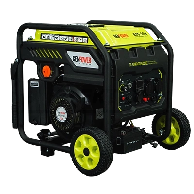 1 Fazis benzininis generatorius INVERTERINIS su ratukais ir rankena, maksimali galia 5kVA. 20A Vardinė galia 4,5kVA 230V 50Hz Cos0,8, starteris ir rankinis paleidimas