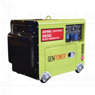 1 fazis dyzelinis generatorius 230V, su gaubtu, 6kVA ,4,8kW ( maks. 7kVA ) In 26,1A ( Imaks.30,4A) su elektriniu starteriu, su ARĮ (automatinis rezervavimo įjungimas) įrenginiu
