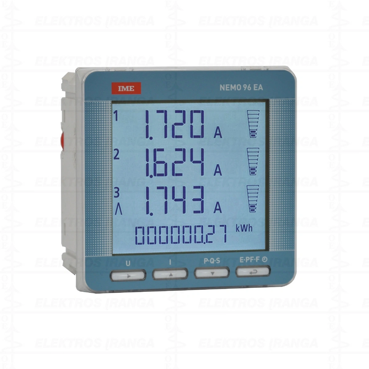 Elektros tinklo analizatorius skydinis NEMO 96-EA, analizė pagal EN50160 standartą, 3F+N, 80..690V, CT1A/5A, RTC, ModBus RTU RS485 sąsaja, pap. maitin