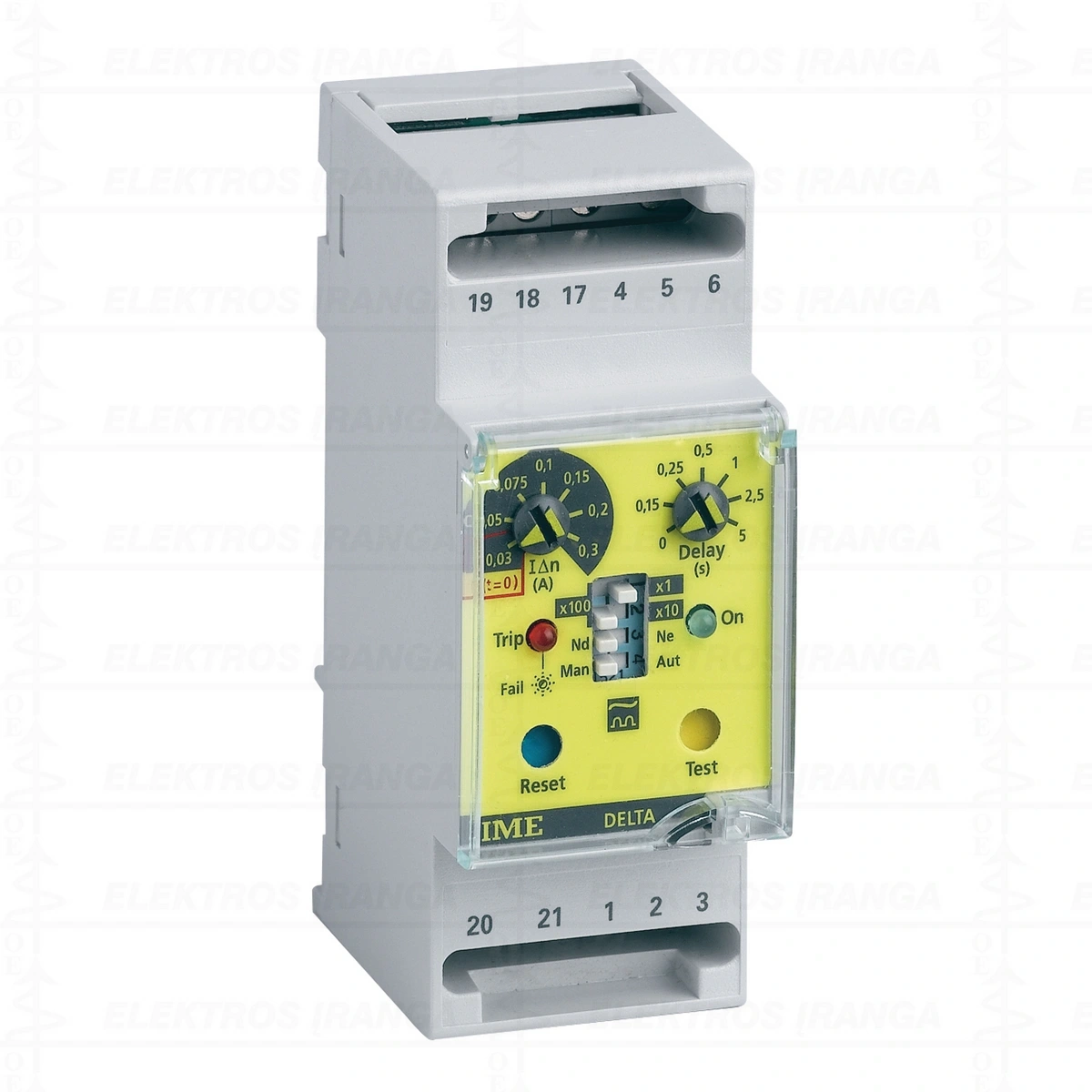 DELTA D2-L elektroninė srovės nuotėkio apsaugos relė A 230V 30mA..30A, 0..5s, cl.A ( naudoti su matavimo CT TDGC2 )