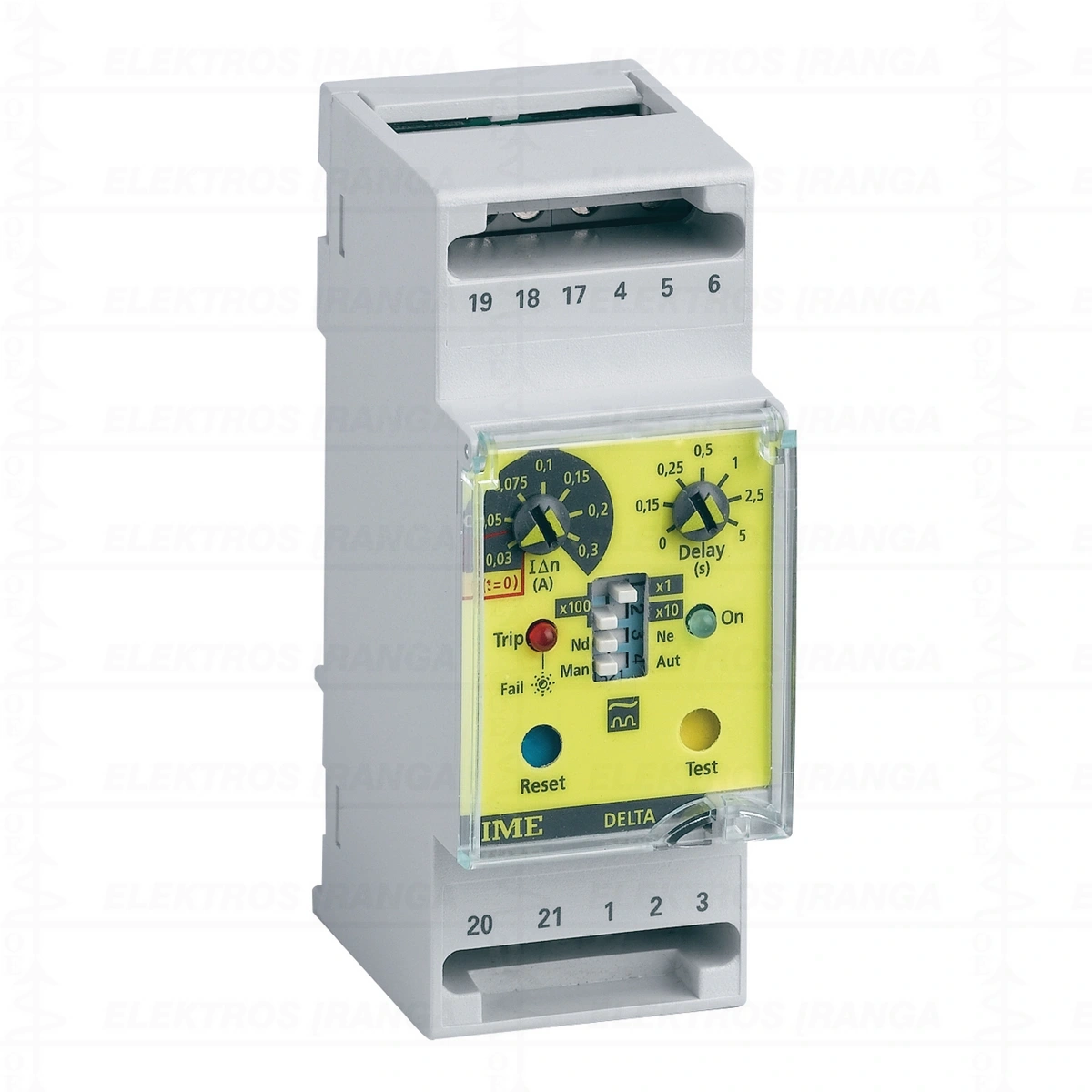 DELTA D2-L elektroninė srovės nuotėkio apsaugos relė A 230V 30mA..30A, 0..5s, cl.A ( naudoti su matavimo CT TDGC2 )