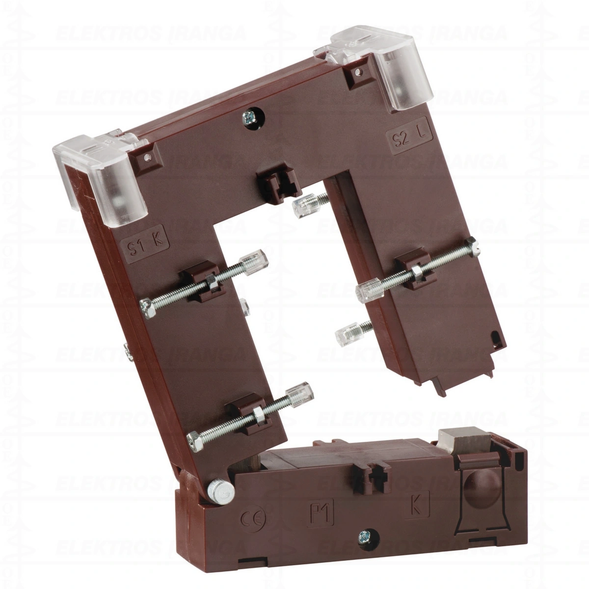 TRA580 CT 500/5A išardomas srovės matavimo transformatorius (langas 50.5x80.5mm)