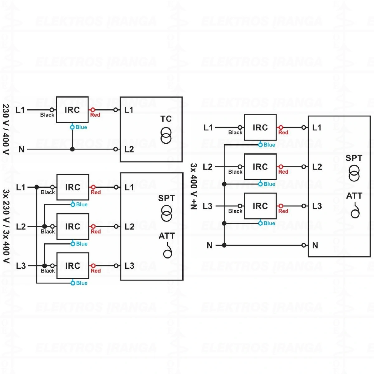 Transformatoriaus pirminio įmagnetinimo srovės ribotuvas IRC 230/400V 8A ( Inrush current limitor )