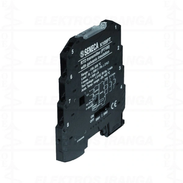 PT100 signalo keitiklis-izoliatorius, 0/4...20mA, 0...1/5/10V, mait 24VDC