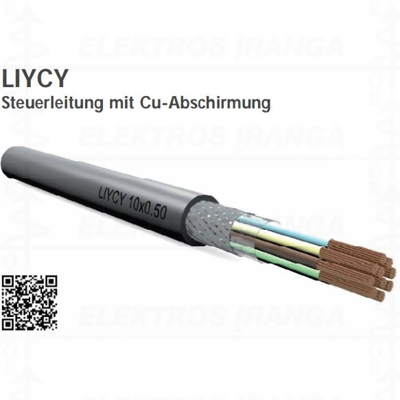 Kabelis ekranuotas LIYCY 2x0,75 mm