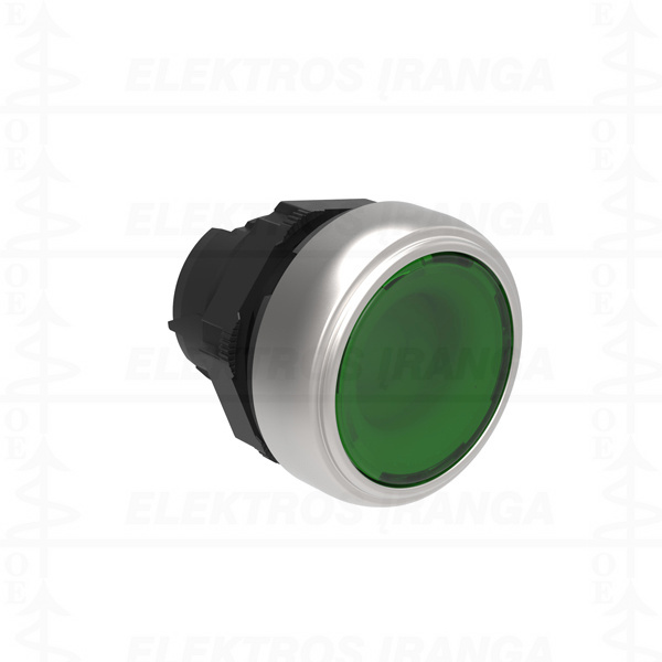 plastik. mygtukas šviesinis žalias lygus be adapterio (LPXAU120)
