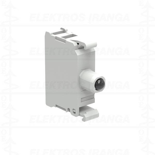 LED raudonas su lizdu 230V AC/DC ( 185..265V ACDC)