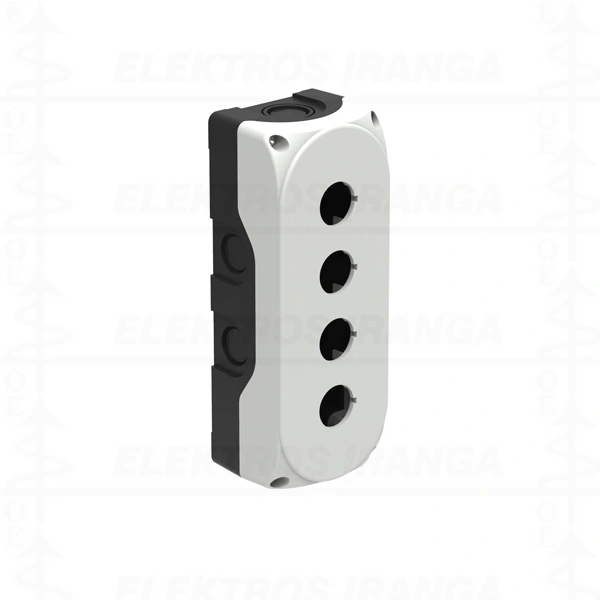 Dėžutė mygtukui pilka , 4 vietų