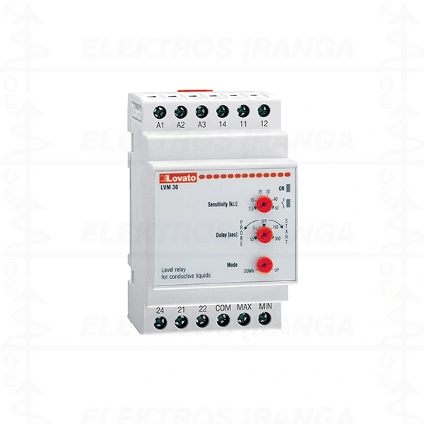 Lygio relė LVM30 24/220-240VAC 2,5-50kOm 2C/O 2-funkc