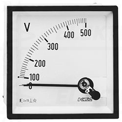 Voltmetras EC96 500V
