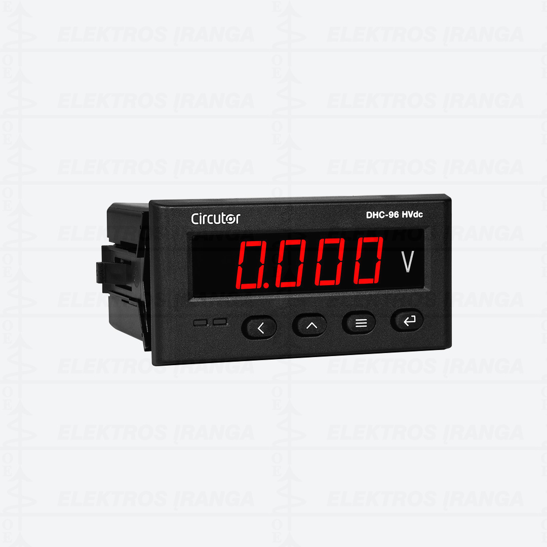 DHC-96 HVdc, skaitmeninis voltmetras, 96 x 48. įtampos matavimui ± 1500 Vdc, out 20mA, ModBus, 2out.rel. mait.80...270 Vac/dc