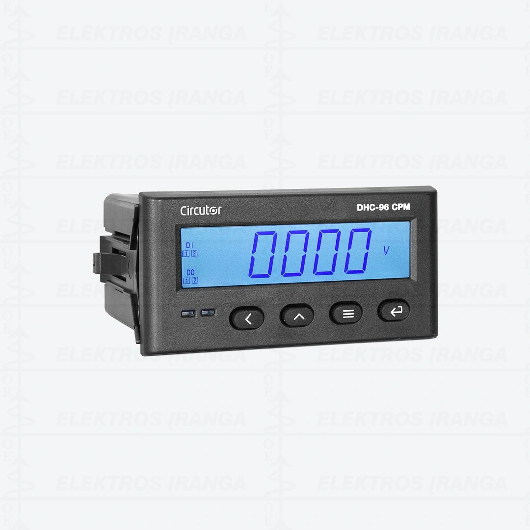 DHC-96 CPM skaitmeninis multimetras 96 x 48, V/A/kW/kWh dc, ± 150 / 300 /600 Vdc, šuntams 50 / 60 / 75 / .../ 600 mV, out 20mA, ModBus, 2out.rel. mait