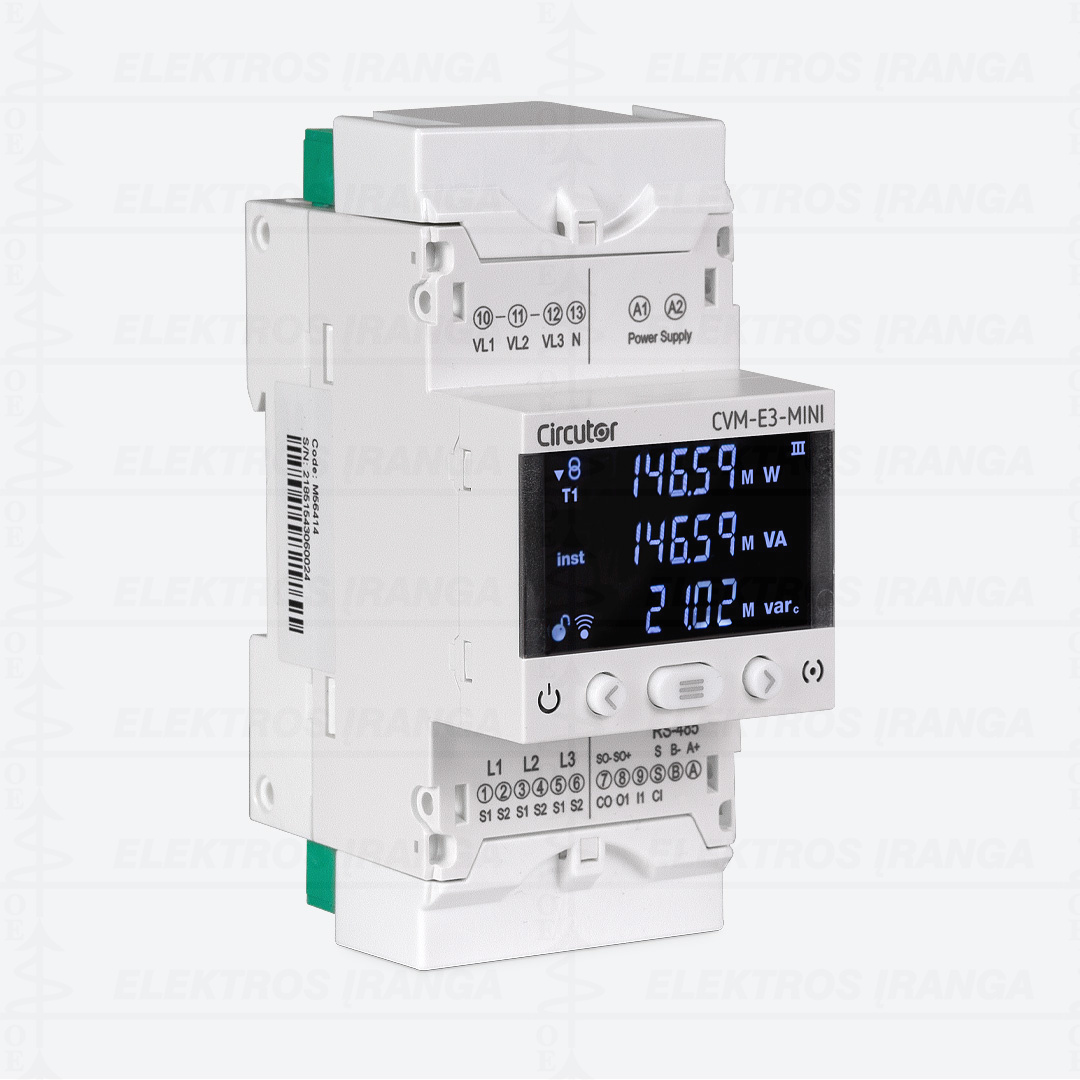 Tinklo analizatorius CVM-E-MINI-ITF-485-IC, tvirtinamas ant DIN (adapteris paneliniam mont. M5ZZF1)