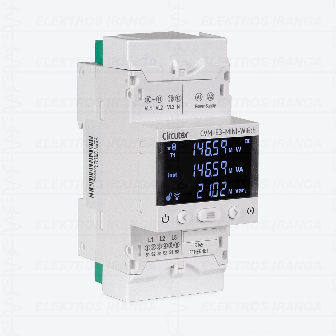 CVM-E3-MINI-ITF-WiEth tinklo analizatorius DIN su WiFi ir Ethernet