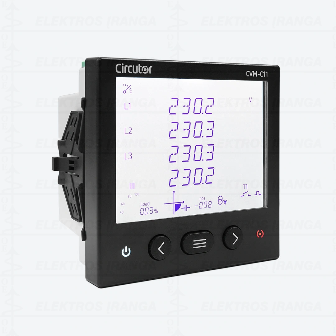CVM C11 Tinklo analizatorius su RS485, 4 kvadrantų, 96x96 mm