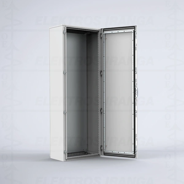 Metalinis skydas 1600x800x400 IP55 su mont.plokšte ir šonais